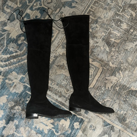 Stuart Weitzman OTK Suede Boots - Picture 1 of 4